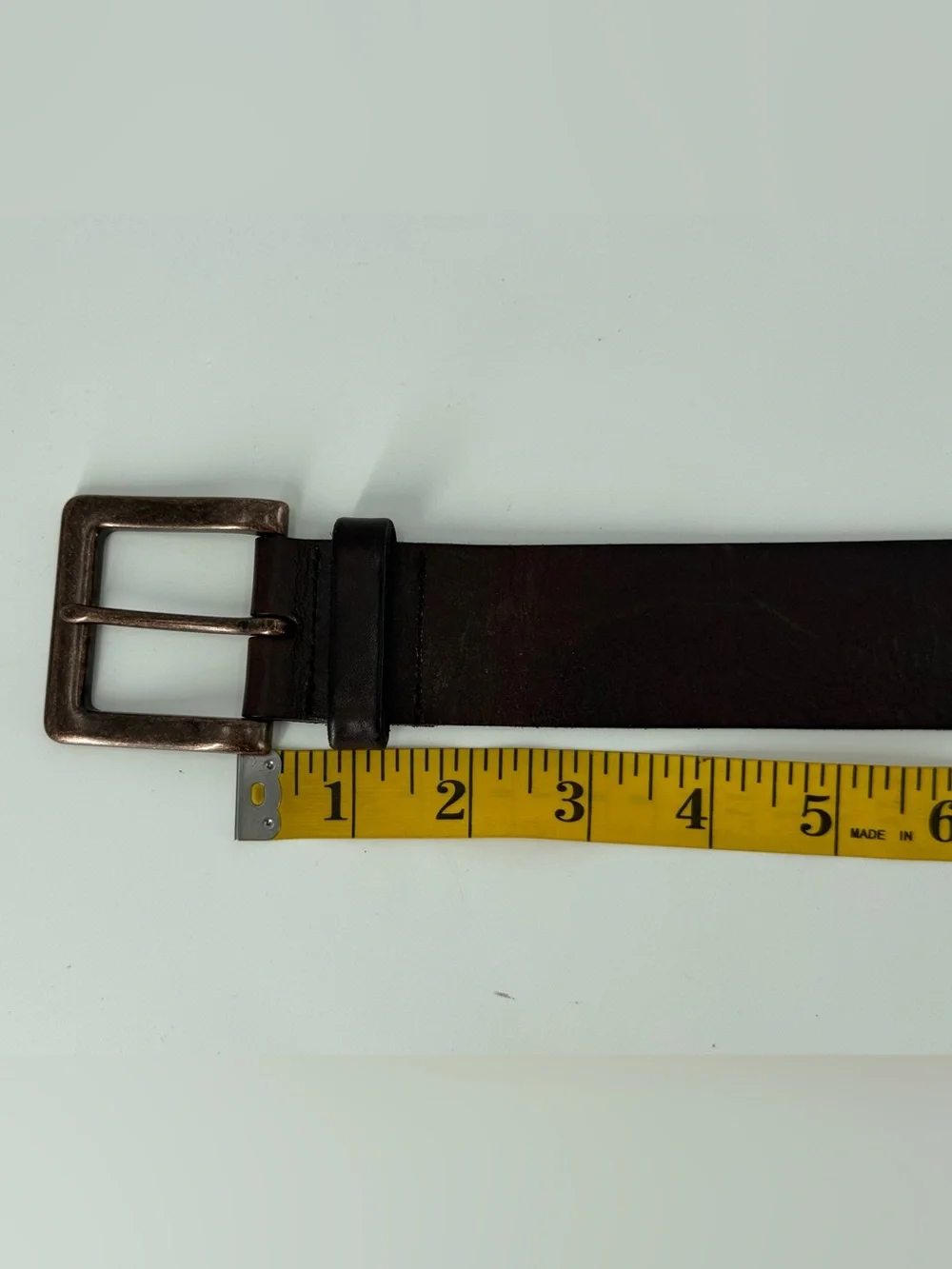 Fossil Vintage Dark Brown Leather Belt S‎